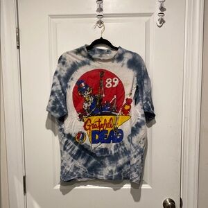 Grateful Dead Tie-Dye Kids Shirt - Blue